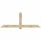 Ekena Millwork Eugene Rough Sawn Timber Gable Bracket, Douglas Fir, 96"W x 36"H x 2"D x 6"F, 9/12 Pitch GBW096X36X0206EUG00RDF - alternate 1